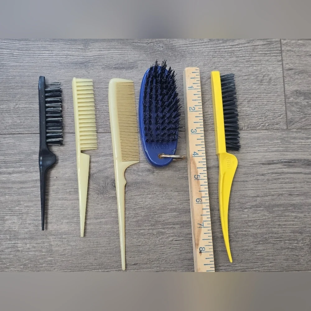 Retro Combs Brush Lot Of 5